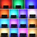 IP66 RGB led flood light 30W 35W in black case with 24keys remote for garden lighting